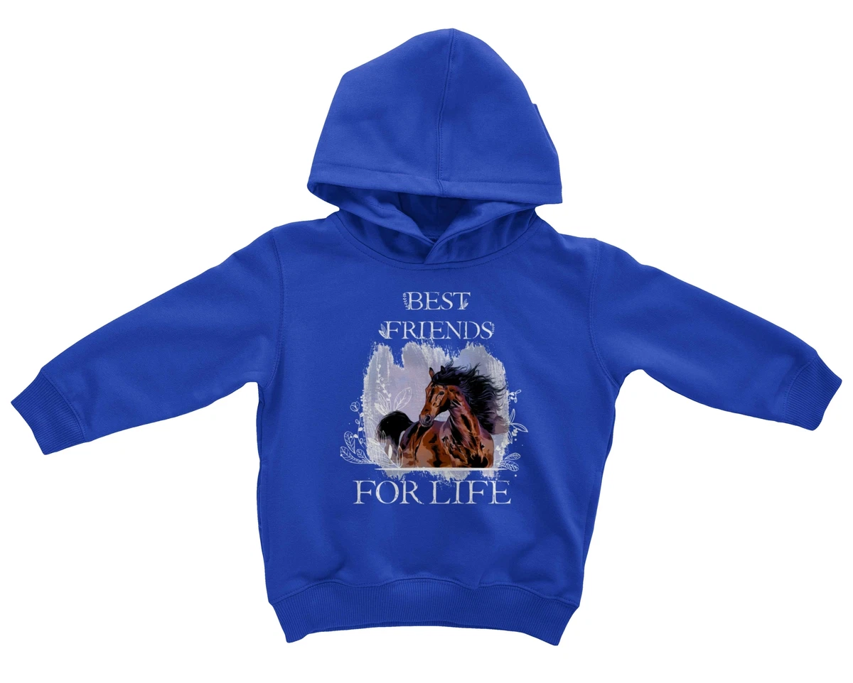 Best Friends For Life Sweet Horse Animal Gift Toddler Hoodie