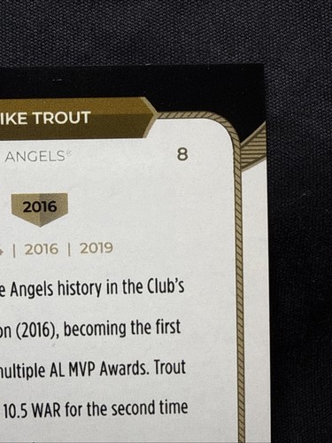 2025 Topps Welcome To The Club “3X MVP” /50 Mike Trout Gold Stardust Foil #8 FS - Picture 10 of 12
