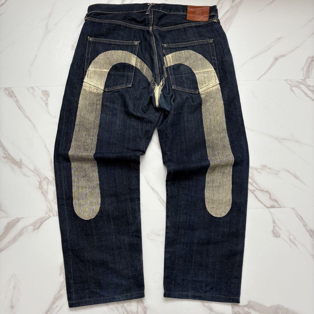EVISU Red Edge W38×35 No.2 White Denim Jeans | eBay