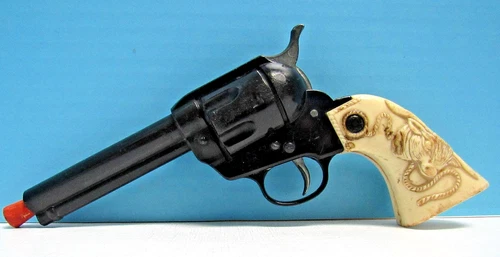 VINTAGE 1960's MARX CLICKER PISTOL - NON CAP GUN