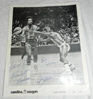 Autographed photo - Carolina Cougars Basketball - Gene littles, Wendell Ladner +