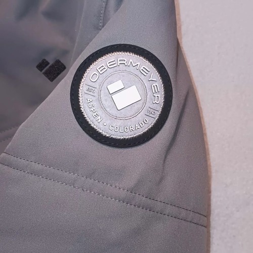 Obermeyer Tuscany II Gray Black Ski Jacket Size 12 Insulated Cozy Comfort Warm - Picture 2 of 22