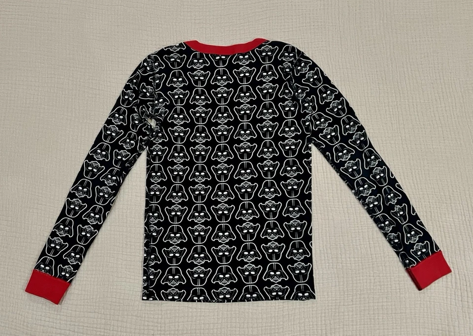 Hanna Andersson 星球大战达斯·维德睡衣黑色红色 Allover 打印 12 150 厘米 — 第 3/4 张图片