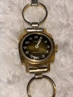 Vtg Timex Watch Women 21mm Gold Tone Brown Dial Linked Band Manual Wind