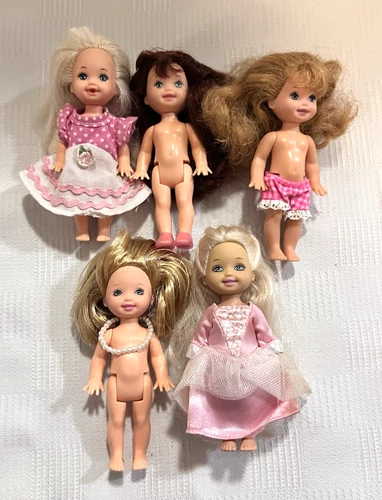 Vintage Mattel Barbie Kelly & Friends Lot of 5 Assorted Mini Dolls    #5