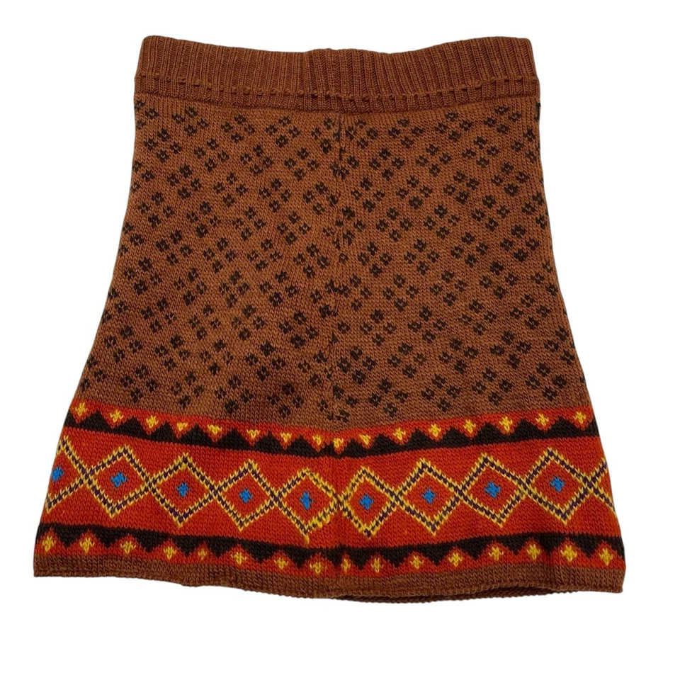 Everest Designs Skirt Womens S Brown Wool Sweater Knit Mini Ski Lodge Resort - Image 2 of 4