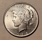 1925 LIBERTY PEACE SILVER DOLLAR....."BEYOND BRILLIANT AU"