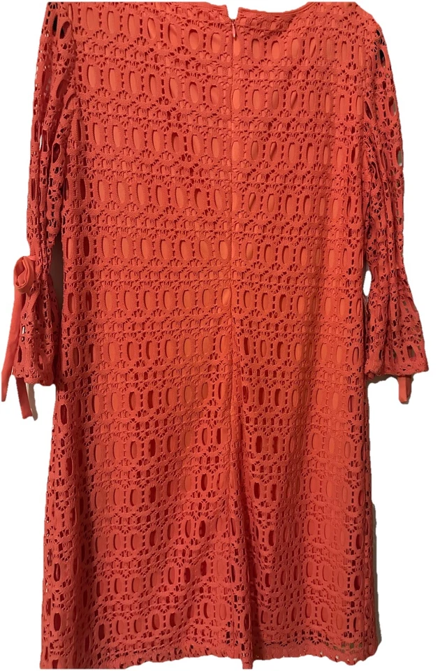 R&K Orange Women’s Lace Dress, Size 14 - Image 4 of 4