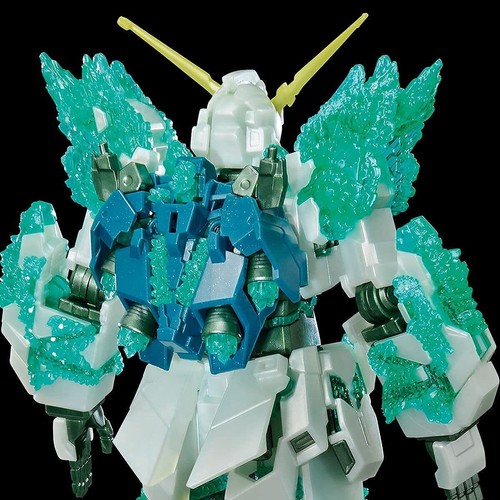 BANDAI HG 1/144 Gundam Base Limed Unicorn Gundam Corpo Cristallo Luminoso (Ja - Foto 3 di 4