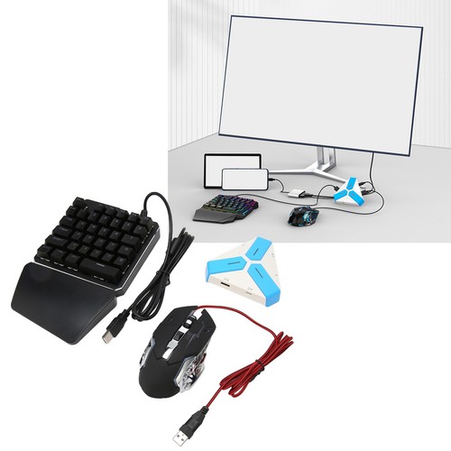 Keyboard Mouse Converter Combo Plug And Play Mobile Game Keypad Mouse Adapte Fit - Picture 6 of 24
