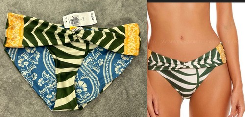 Agua Bendita Lana Bikini Bottom Womens Size Small Swimsuit Bottom Green NEW NWT - Picture 19 of 19