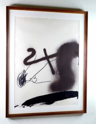 本物保証】 FCバルセロナ ANTONI TAPIES ポスター 証明書付き 本物保証】 FCバルセロナ ANTONI TAPIES ポスター 証明書付き