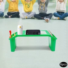 6Pcs Children Kids Lap Desk With Side Pockets Multipurpose Activity Dining Table