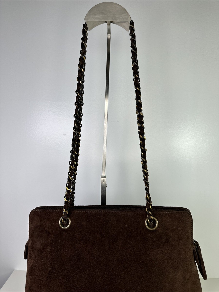 90s'Vintage Suede leather tote スェードレザー Amazon.com: （1pcs） Black Vintage suede leather zipper tote