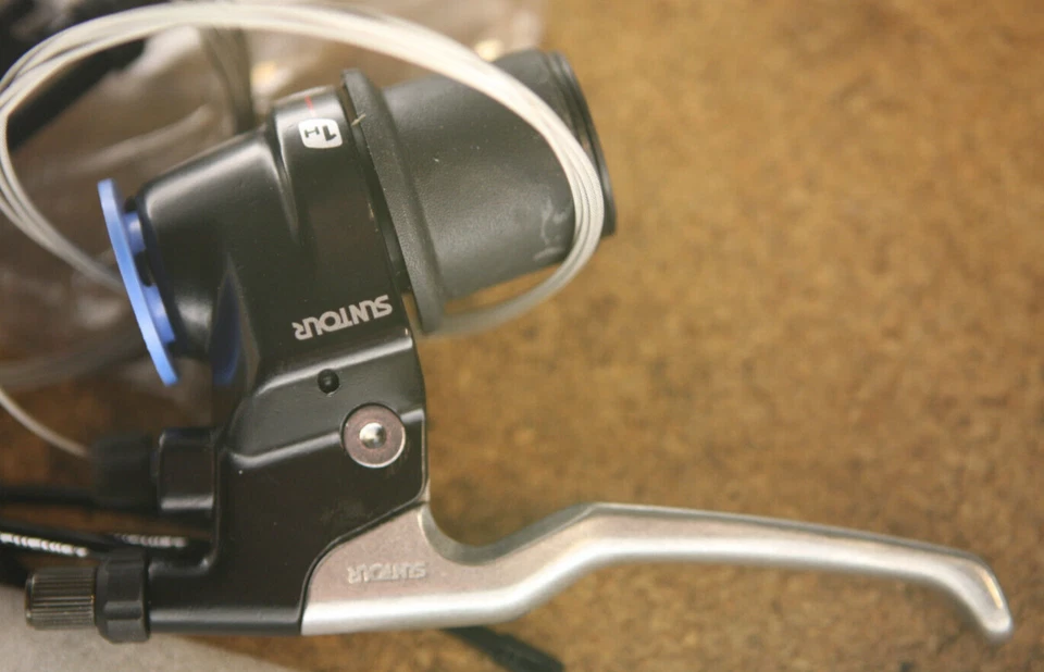 Retro oldschool NOS NEW NIB SunTour 3 x 7 sp. shifters levers set Mountainbike - Image 2 of 4