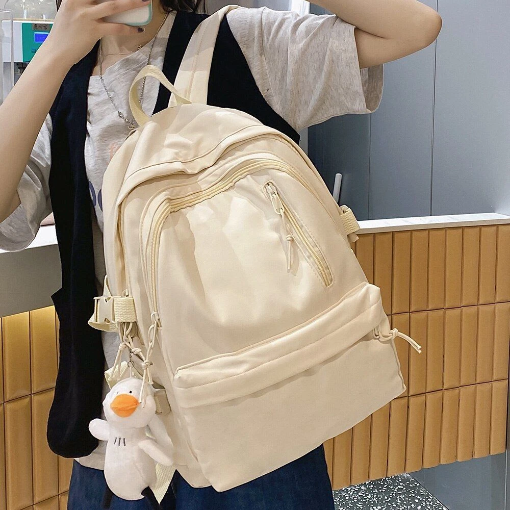 Korean Version Student Bag Simple Shoulder Bag With Adjustable Shoulder  Straps For High School Student College Student