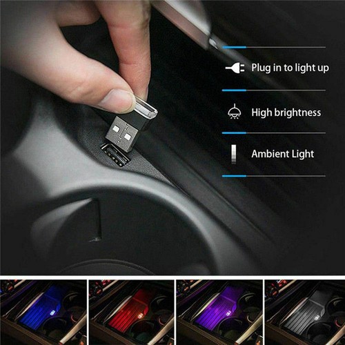 Mini Light For Mac PC Laptop Neon Night USB LED Lamp Interior Ambient Bulb Lamp - Zdjęcie 5 z 24