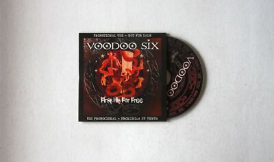 Voodoo Six First Hit For Free Spain  Adv Cardcover CD 2008 Heavy Metal