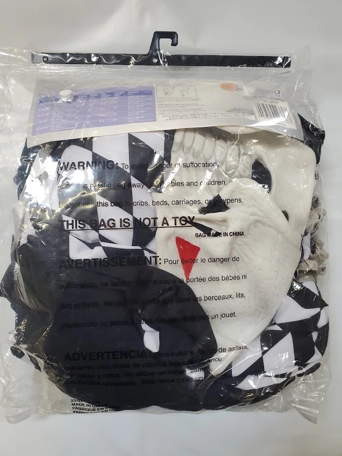 Disfraz California Bufón Malvado Hombre Adulto Fantasmas y Monstruos Talla S - Falta pieza Foto 4 de 4