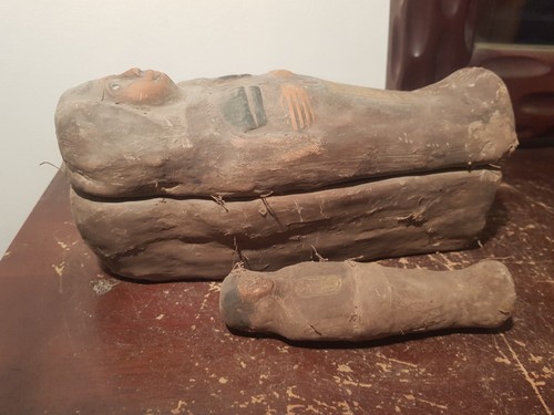 Sarcófago Antiguo Egipcio Raro + Sirvo Ushabti Museo Calidad 2480BC - Imagen 11 de 24