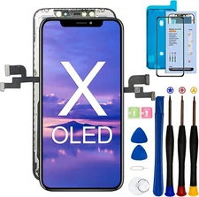 For iPhone X OLED Display Touch Screen Digitizer Replacement with Kit Assembly