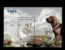 Antigua 2005 - Cats And Dogs - Souvenir Stamp Sheet - Scott #2803 - MNH