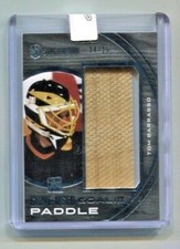 2015 Leaf - TOM BARRASSO - Silver Game Used Goalie Paddle - PENGUINS #d/25