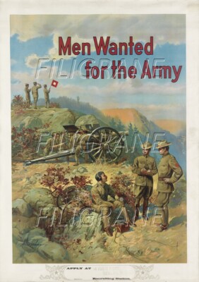 Poster Vintage Armée "Engagez-vous" Rf239 - Haute Qualité 40x60cm - Neuf Sous Tube
