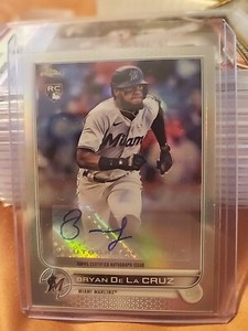 2022 Topps Chrome Update Series - Autographs #AC-BD Bryan De La Cruz (AU, RC)