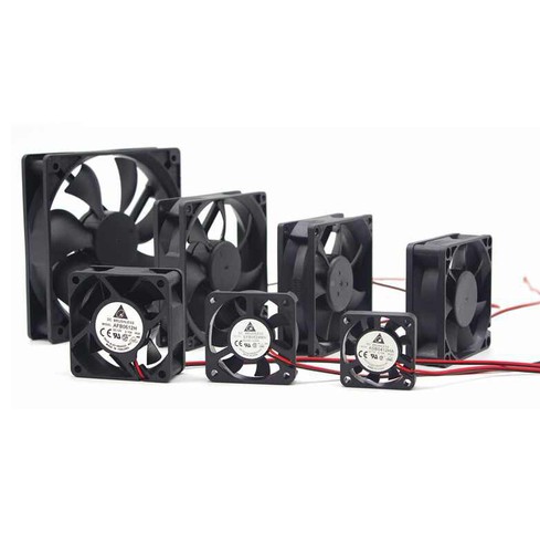 Gehäuse Lüfter Case Fan 6015 7015 8020 9025 5V12V 4/5/6/7/8/9/12CM Schwarz - Afbeelding 2 van 32