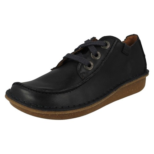 Mujer Clarks 'Divertido Dream' Cuero Casual Cordones Zapato Plano - D & Ajuste E - Imagen 4 de 65