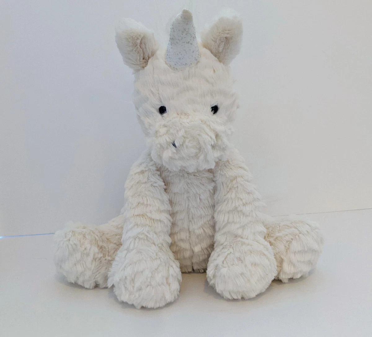 Jellycat London Bashful Unicorn Plush White Stuffed Animal Soft Small 8
