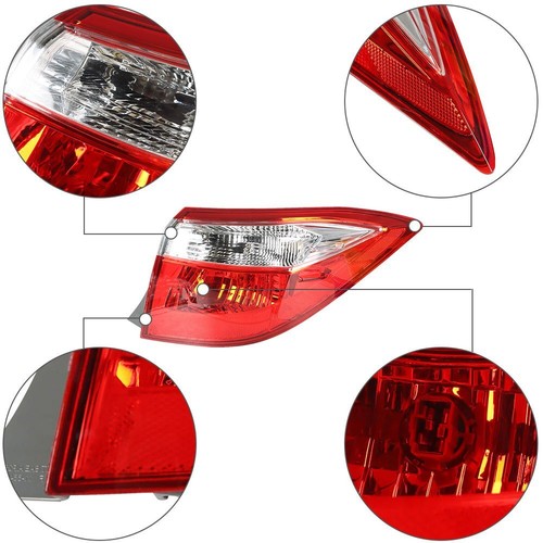 For 14-16 Toyota Corolla Red Tail Light Signal Lamp Right Passenger Side Outer - Picture 6 of 7
