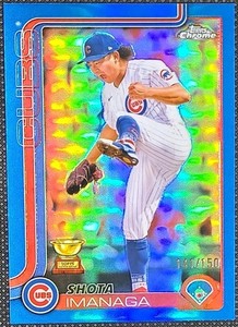 2025 Topps Chrome #149 Shota Imanaga Blue Refractor 141/150 Chicago Cubs
