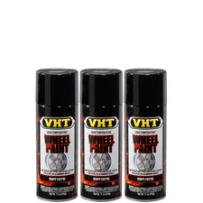 VHT Paint VHTSP187 (3-PACK); Wheel Paint 11oz Aerosol Gloss Black 250°F