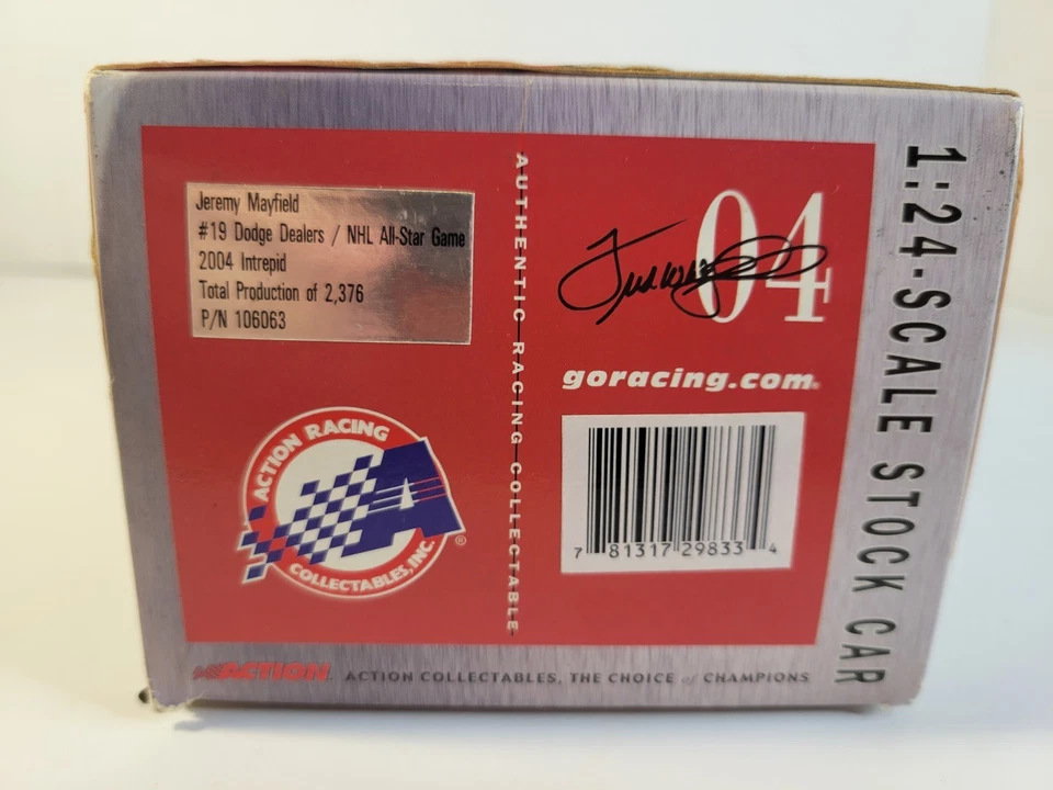 Acción #19 Jeremy Mayfield Doge Dealers NHL Juego de Estrellas 2004 Intrepid 1/24 Foto 4 de 4