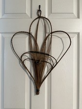 Vintage Woven Rattan Wall Art Set Of 2