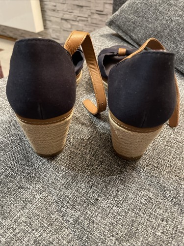 Tommy Hilfiger Wedges Blau 41 Top Absatz Höhe ca. 7 cm Sandalen - Bild 4 von 7