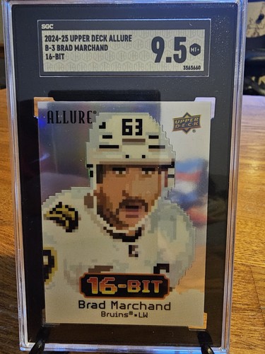 24-25 UD Allure Brad Marchand 16 Bit. SGC 9.5
