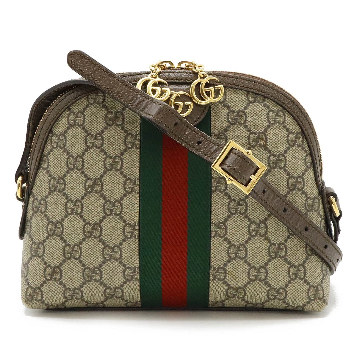 Petit sac à bandoulière pochette moka GUCCI Ophidia GG Supreme Sherry Line 499621
