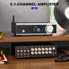 A600S 5.1 Channel Home Theater Bluetooth Amplifier 5x50W + 100W W/ Remote Works