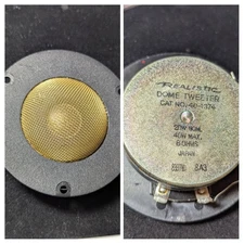 Extremely Rare  Realistic Dome Tweeter Cat No. 40-1374 Japan 40w Max Never Used