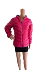Women's James & Nicholson JN1059 Magenta Hooded Down Quilted Jacket Size S M L