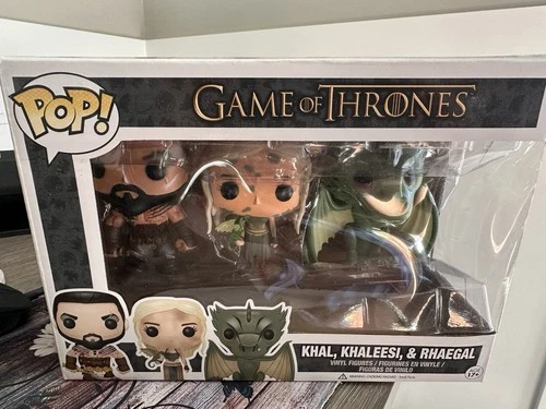 Game of Thrones KHAL, KHAlEESI, & RHAEGAL (FUNKO POP!) HBO Exclusive 3-Pack