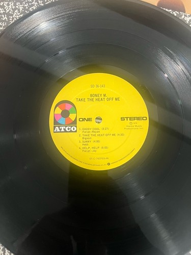 Boney M. - Take The Heat Off Me Lp Atco 1976 Promo ex! - Picture 4 of 4