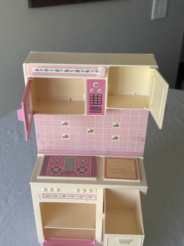 Barbie Sweet Roses Cocina Estufa Horno Microondas Vintage 1987 - Imagen 11 de 14