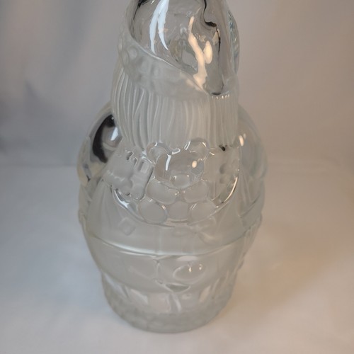 Gorham Holiday Traditions Crystal Glass Santa Treat Jar - Foto 3 di 6