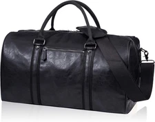 Oversized Duffle Travel Bag Waterproof Leather Weekend Bag Large Carry on Large