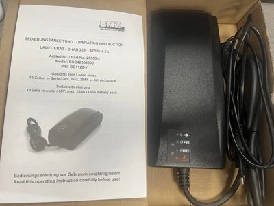 BMZ Ladegerät 4,5A Rosenberger Stecker 28555 Brose BSC42004500 NEU E-Bike EU