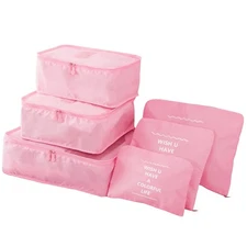 6 Pack Packing Cubes for Suitcases Luggage Organizer Travel Bag Organizer Sto...